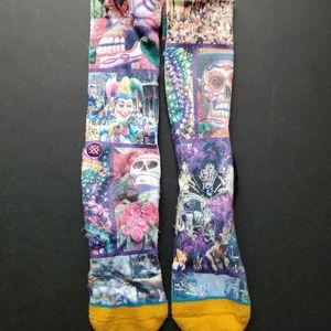 Stance Mardi Gras Basketball Socks Men's L/XL